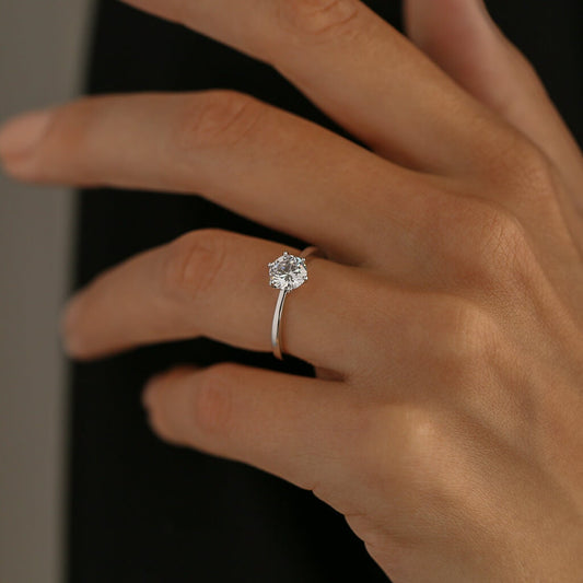 Classic Engagement Ring - Promise Ring - Wedding Ring