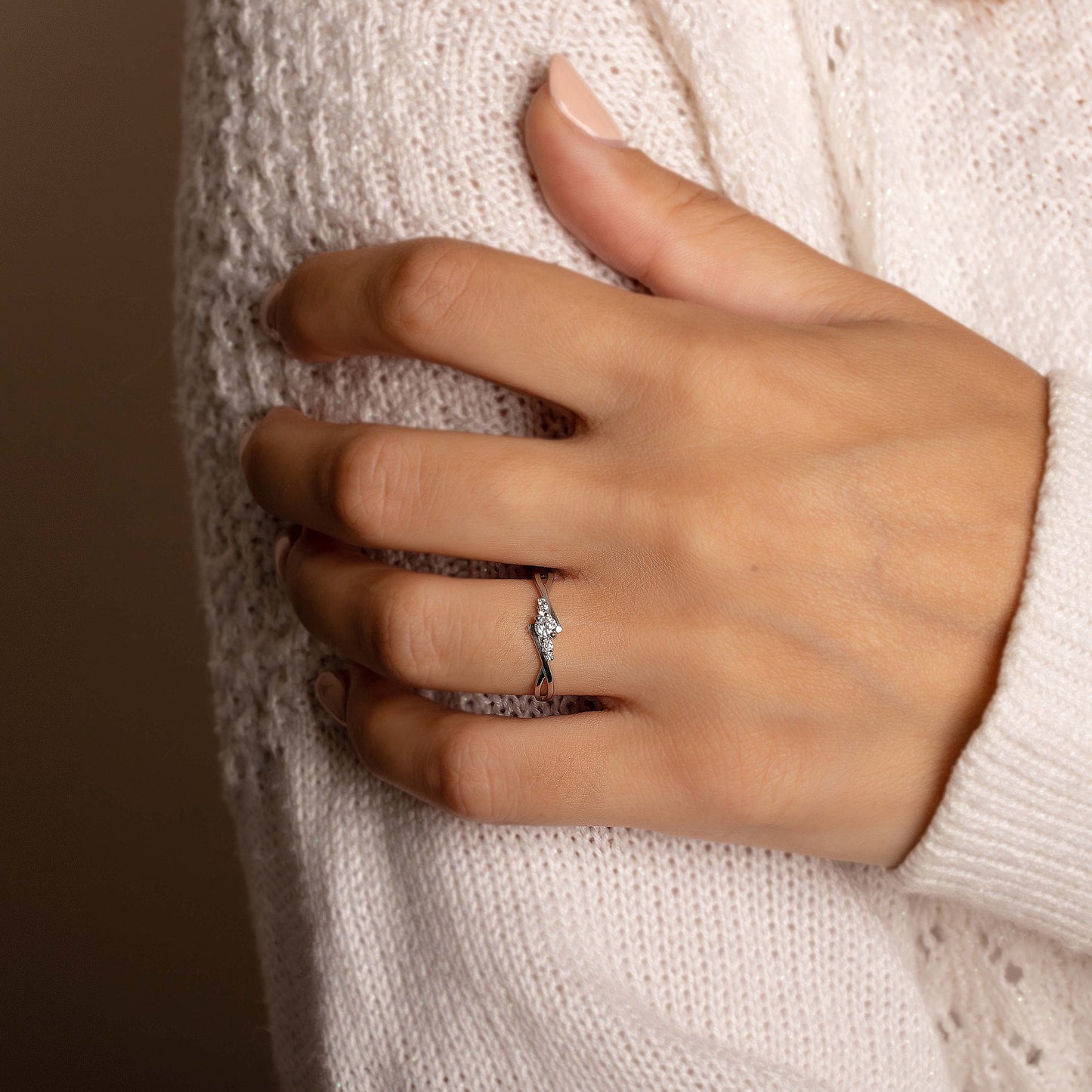 Celtic Sterling Silver Promise Ring for Her