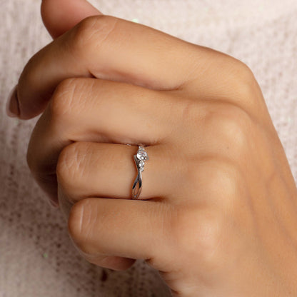 Celtic Sterling Silver Promise Ring for Her
