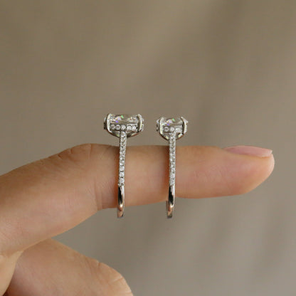 Engagement Ring in White Gold over Sterling Silver - Wedding Ring - Promise Ring