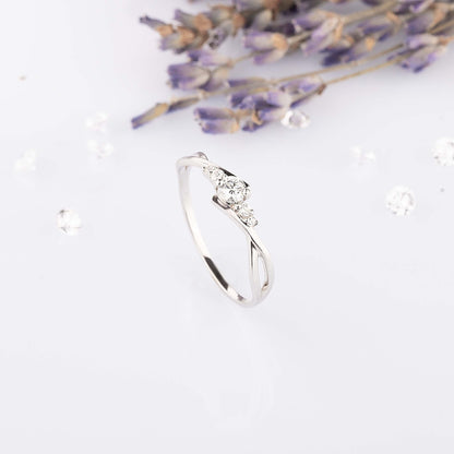 Celtic Sterling Silver Promise Ring for Her
