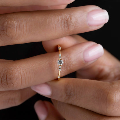 JULIET RING - Dainty Ring in 14K Gold Vermeil or Rhodium over Sterling Silver