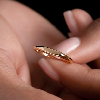 MINI SIGNET RING - Dainty Stacking Ring - Skinny Minimalist Ring - Classic Signet