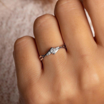Celtic Sterling Silver Promise Ring for Her