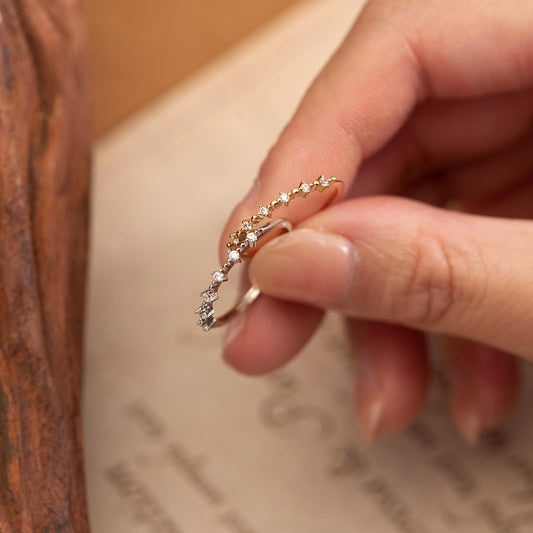 Dainty Minimalist Diamond CZ Ring, Birthstoone Ring, Unique CZ Promise Ring, Women Classic Everyday Ring