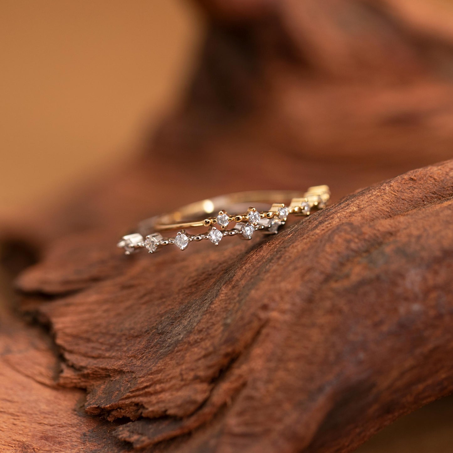 Dainty Minimalist Diamond CZ Ring, Birthstoone Ring, Unique CZ Promise Ring, Women Classic Everyday Ring