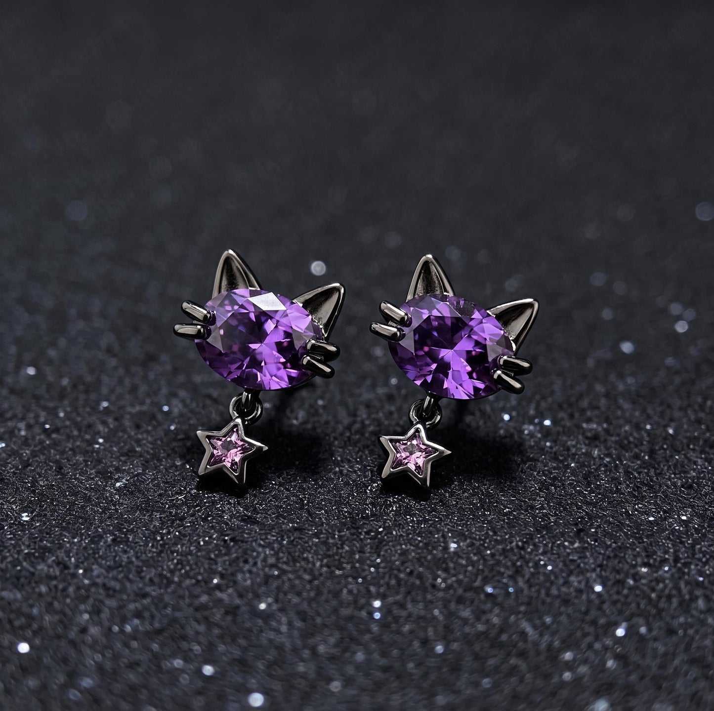 Tiny Crystal Huggie Hoop Earrings, 925 Sterling Silver,