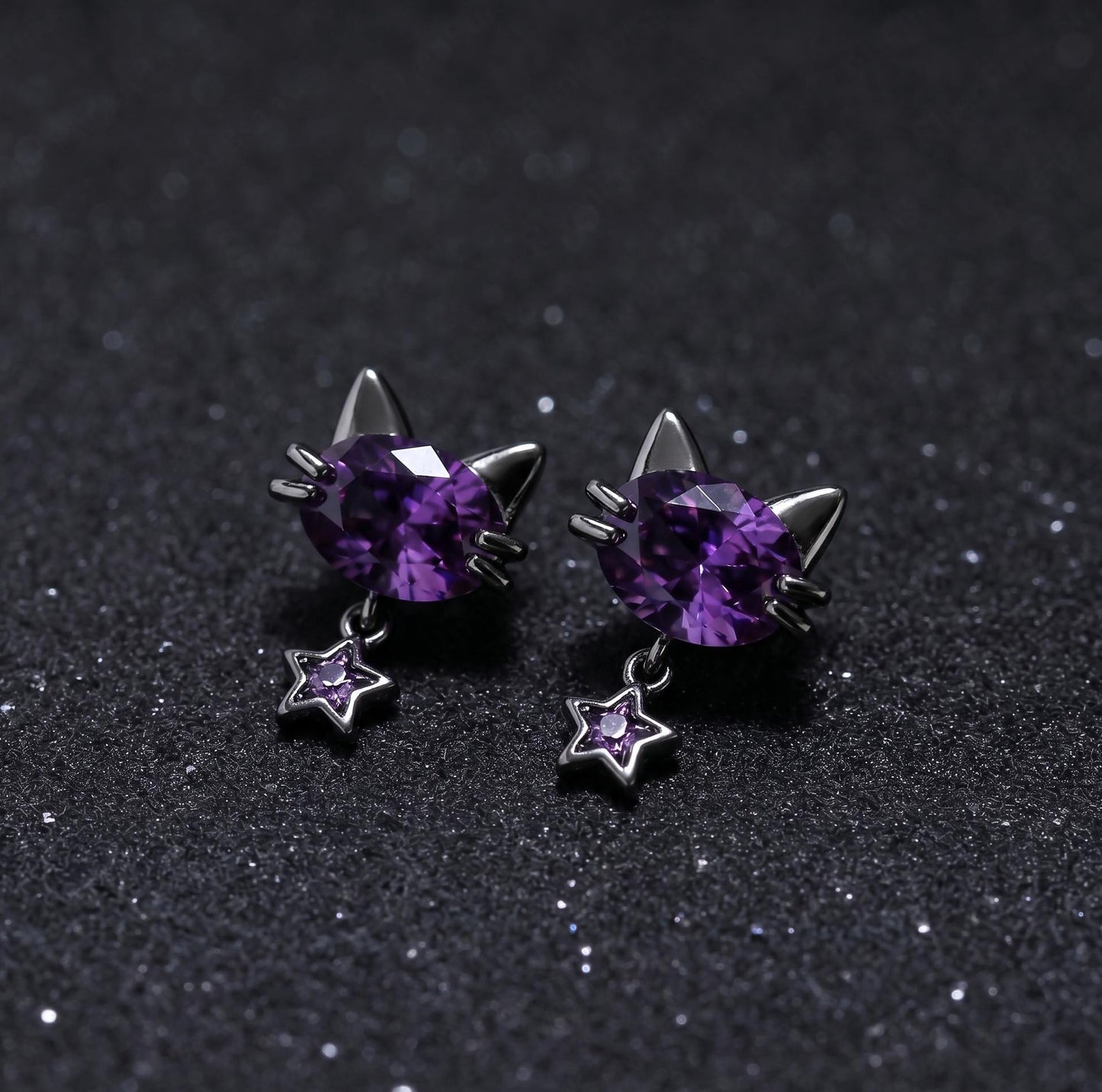 Tiny Crystal Huggie Hoop Earrings, 925 Sterling Silver,